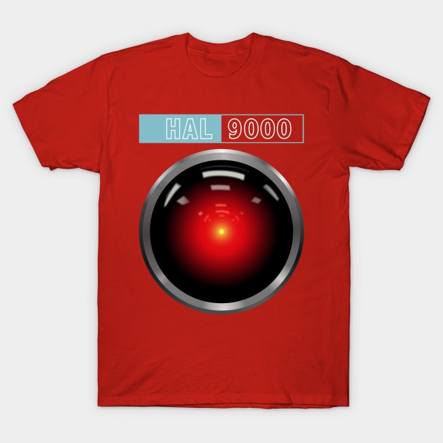 2001 A Space Odyssey Hal Computer Logo T-Shirt by Angel arts